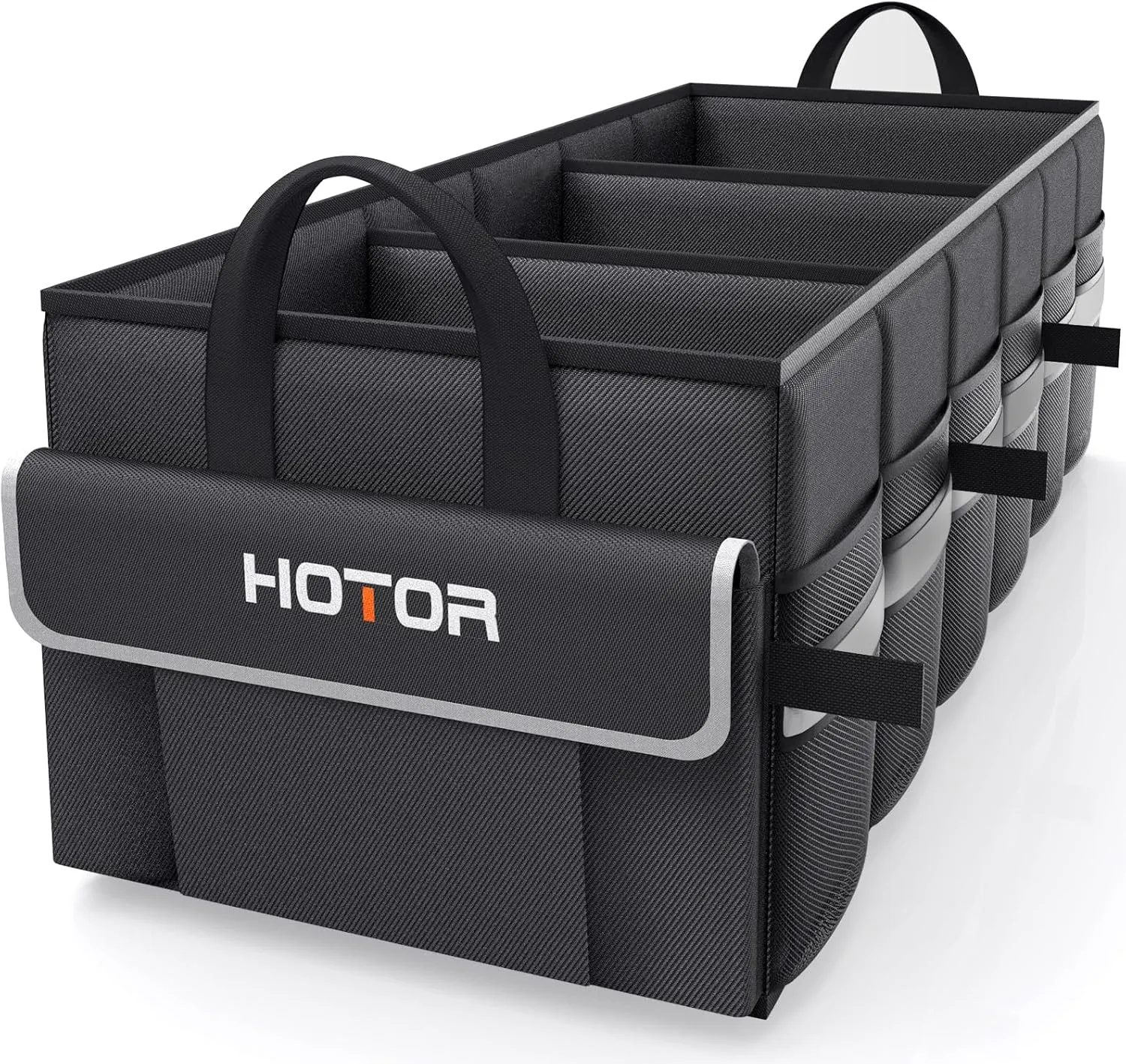 Car Trunk Organizer with 5 Pockets, Foldable & Sturdy for SUVs, Sedans, and Vans