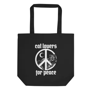 Cat Lovers For Peace Eco Tote Bag