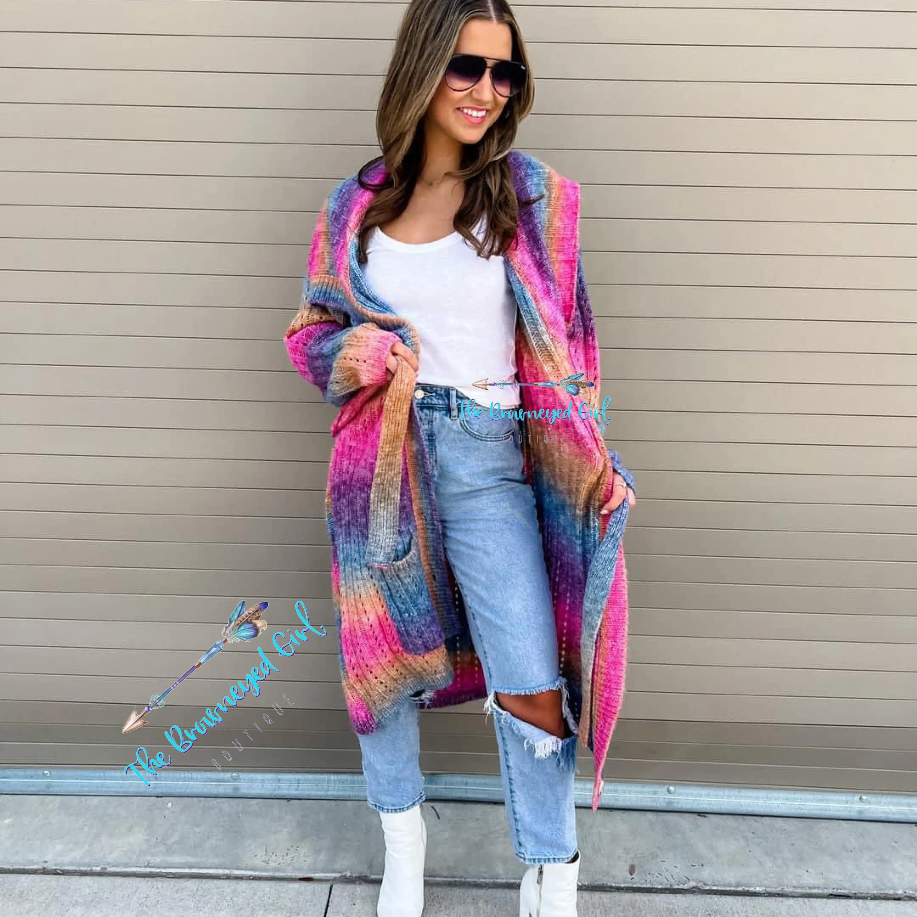 Charlotte  Rainbow Duster/ Cardigan