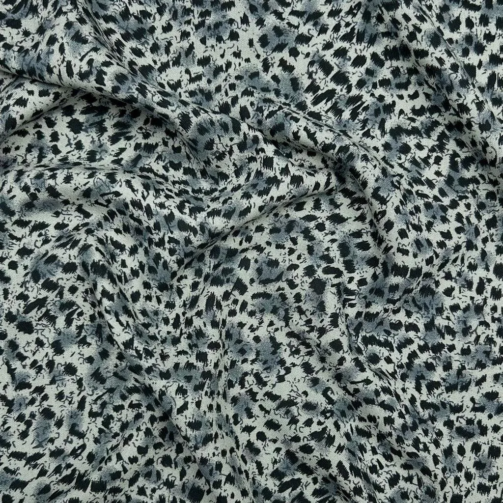 Cheetah Print Viscose Challis Fabric