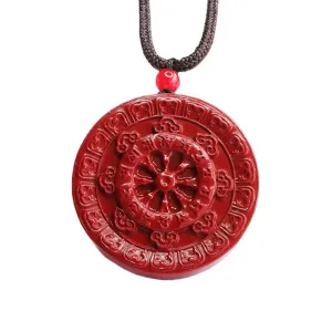 Cinnabar Pendant Pingan Auspicious Brand Pendant