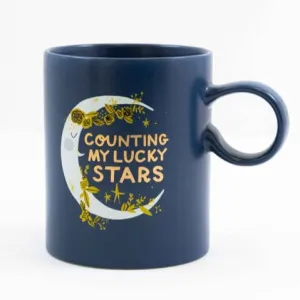 Counting My Lucky Stars Navy Mug