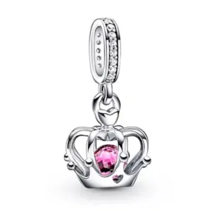 Crown Dangle Charm - 925 Sterling Silver