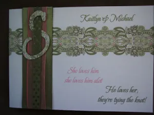 Custom Paisley Wedding Invite