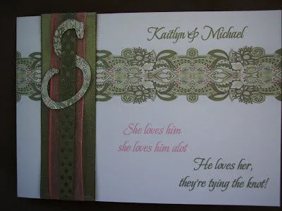 Custom Paisley Wedding Invite