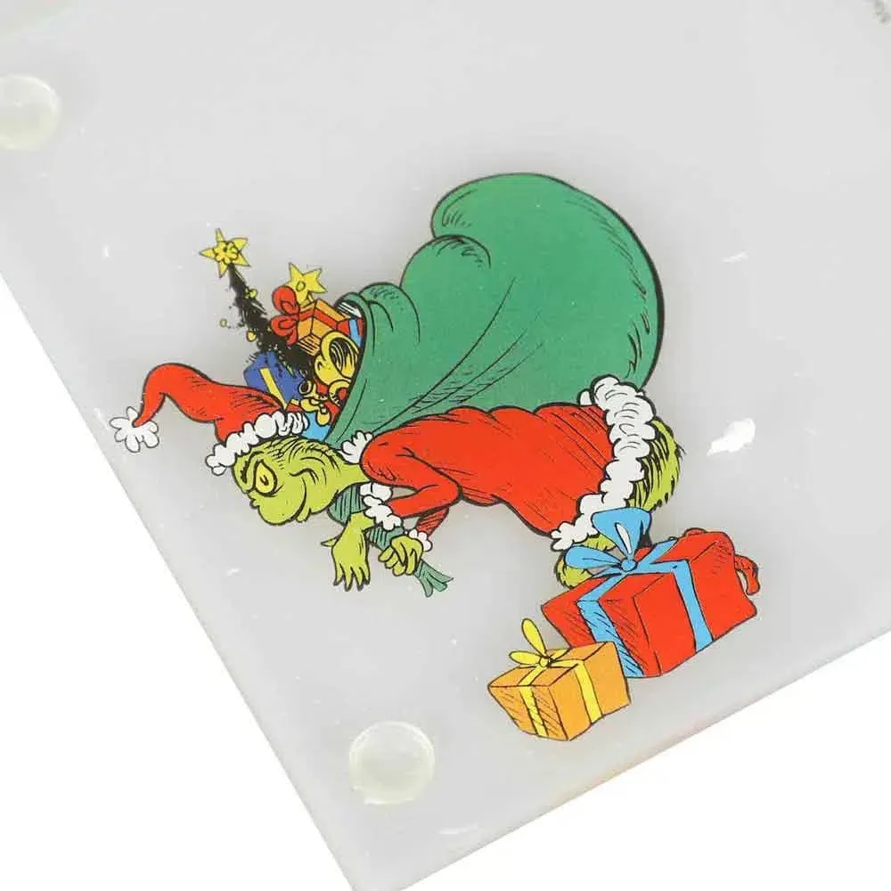 Dr. Seuss: The Grinch - Christmas Stacking Coaster Set (Glass) - Bioworld