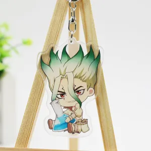 DR STONE Character Style Acrylic Keychains