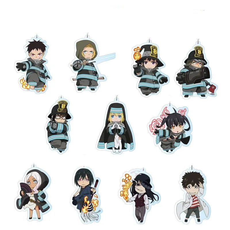 Fire Force Character Acrylic Keychains