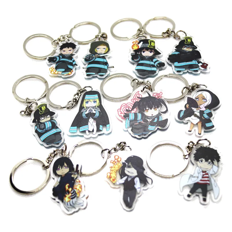 Fire Force Character Acrylic Keychains