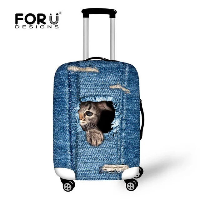 FORUDESIGNS Case Cover Scenery Elastic Travel Accessories for 18-30 inch Suitcase Luggage Protect Cover Fashion Suitcase Covers