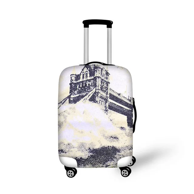 FORUDESIGNS Case Cover Scenery Elastic Travel Accessories for 18-30 inch Suitcase Luggage Protect Cover Fashion Suitcase Covers