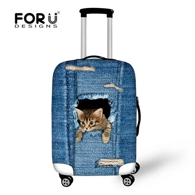 FORUDESIGNS Case Cover Scenery Elastic Travel Accessories for 18-30 inch Suitcase Luggage Protect Cover Fashion Suitcase Covers