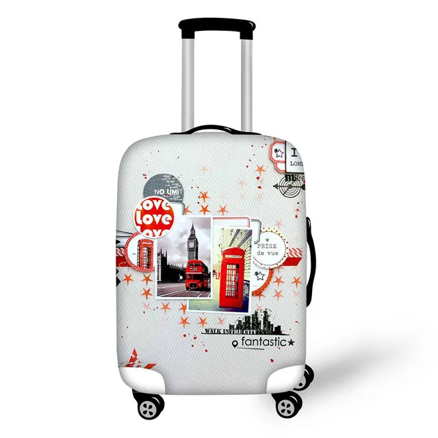 FORUDESIGNS Case Cover Scenery Elastic Travel Accessories for 18-30 inch Suitcase Luggage Protect Cover Fashion Suitcase Covers