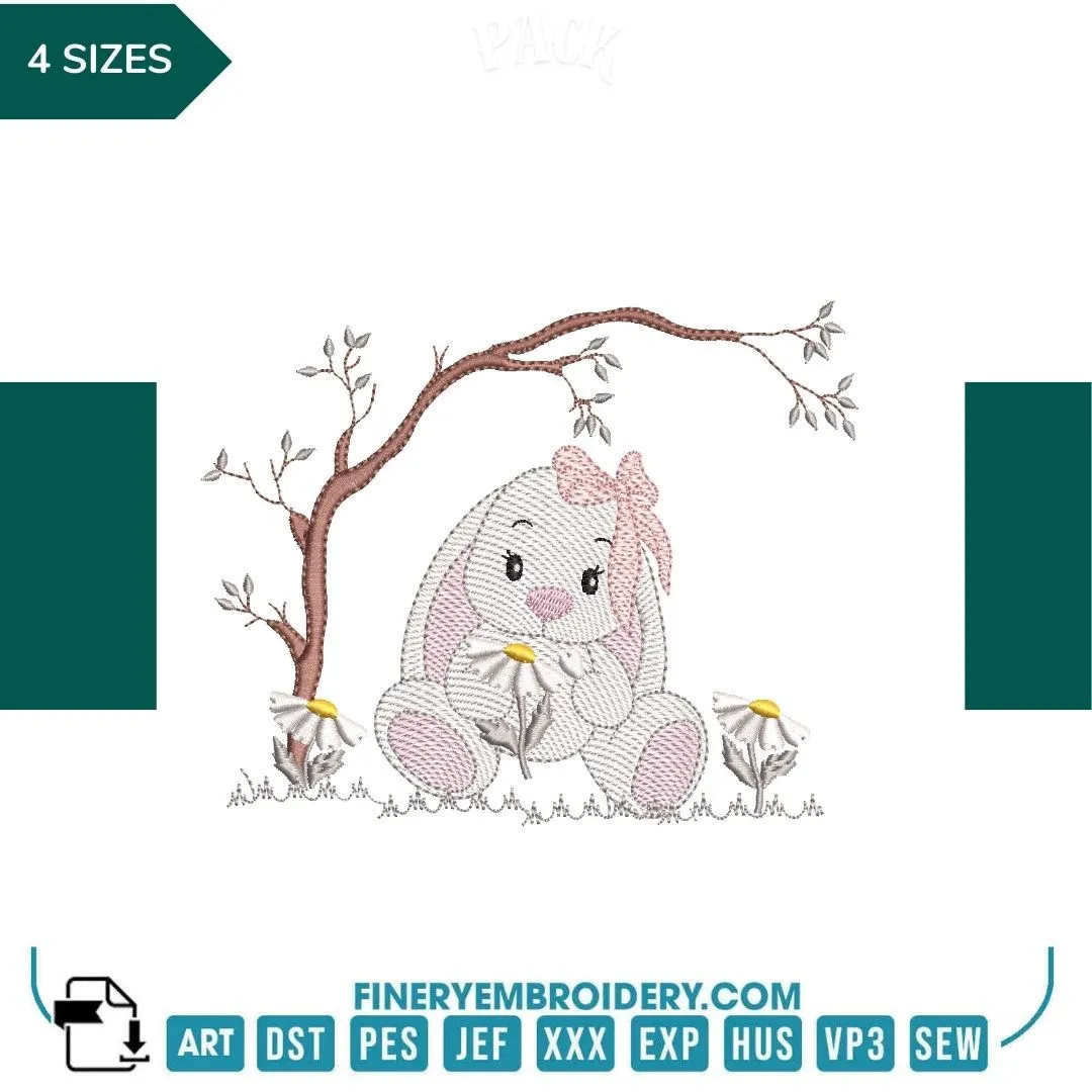 Funny Rabbit Pack 7 designs - Embroidery designs