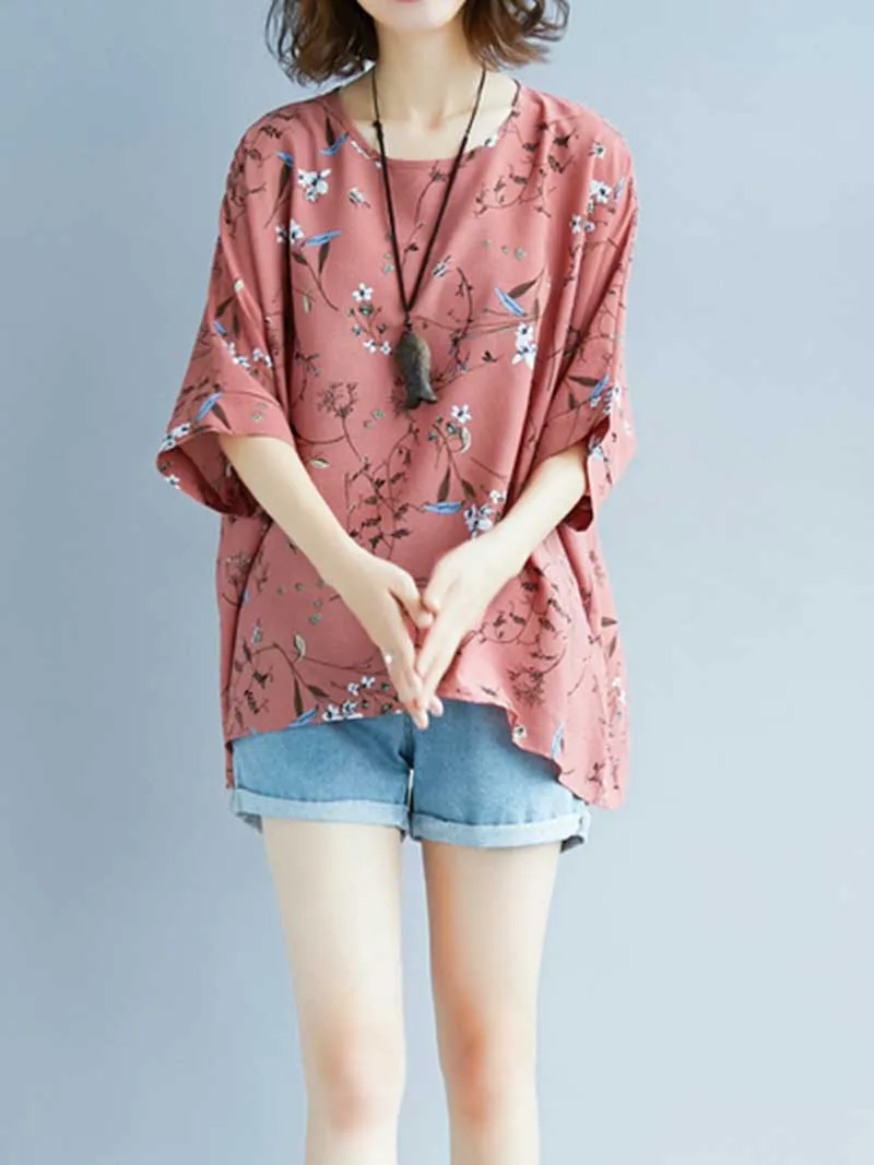 Game of Love Printed Floral Shirt Top