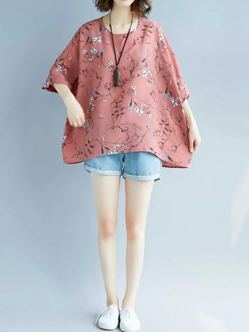 Game of Love Printed Floral Shirt Top