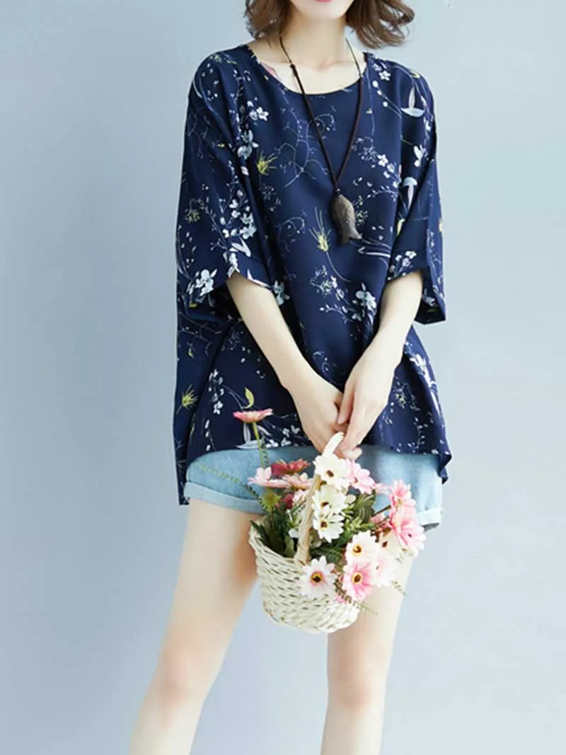 Game of Love Printed Floral Shirt Top