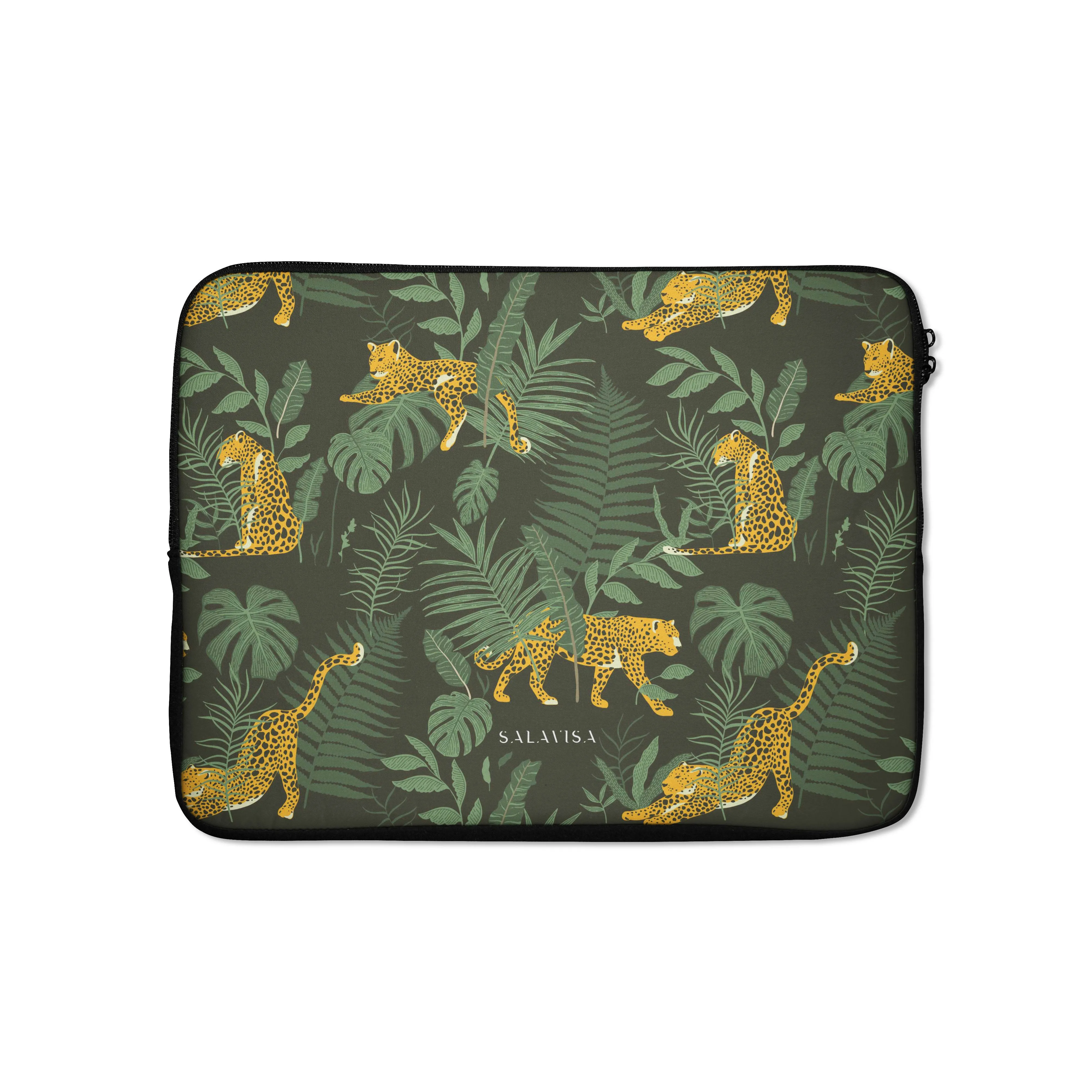 Green Cheetah Laptop Sleeve