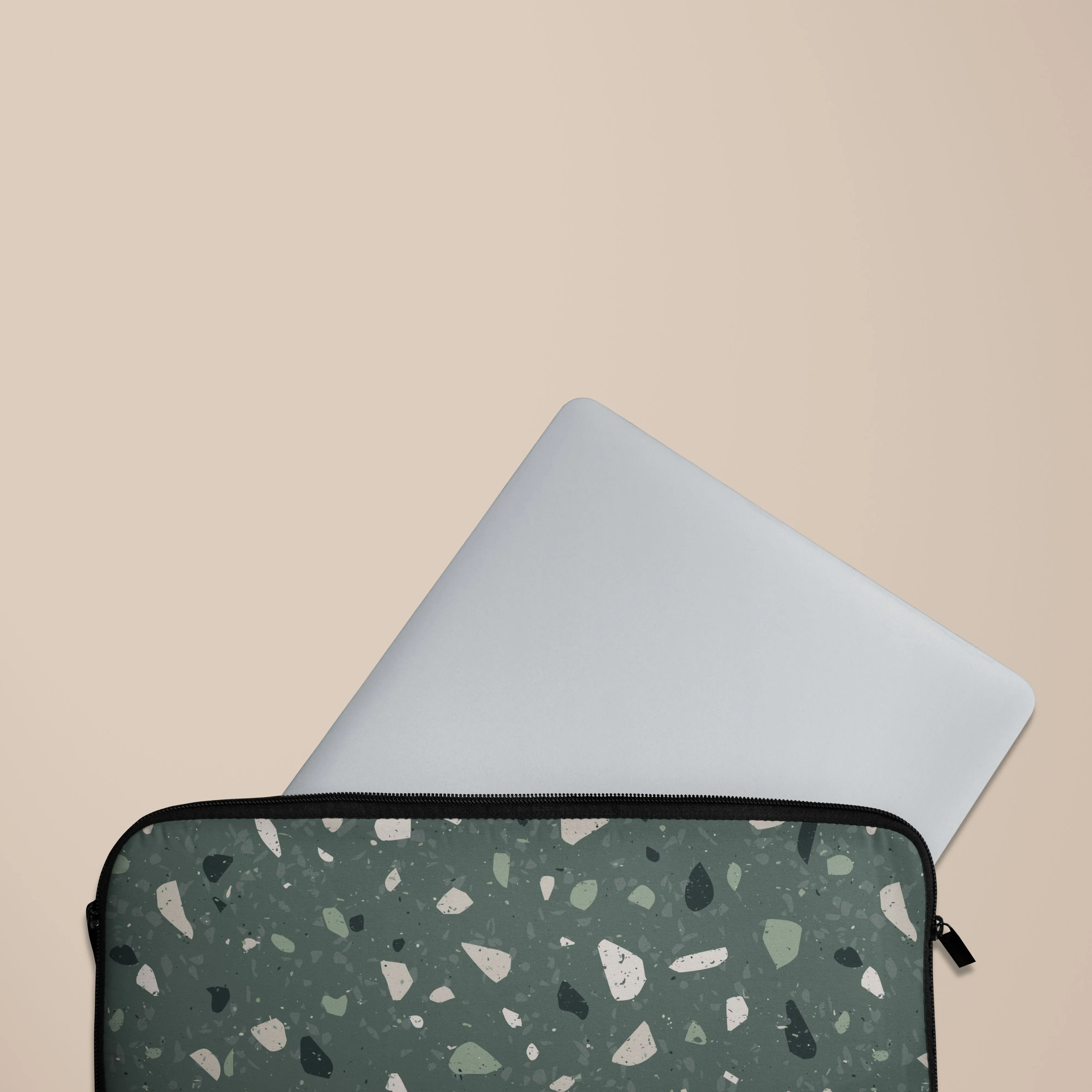 Green Terrazzo Laptop Sleeve