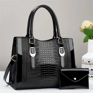 H1790 - Elegant 2pc Premium Handbag Set