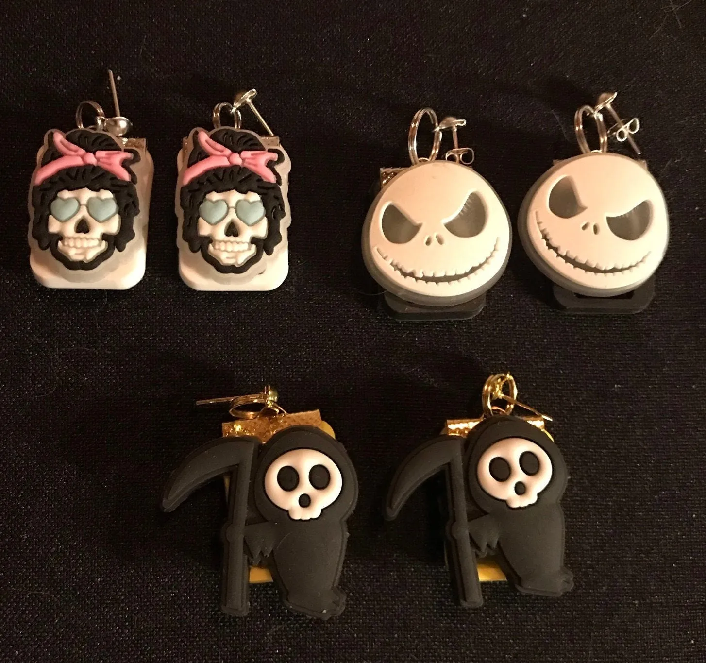 Halloween shoe charms unbranded interchangeable pierced earrings, spooky, horror