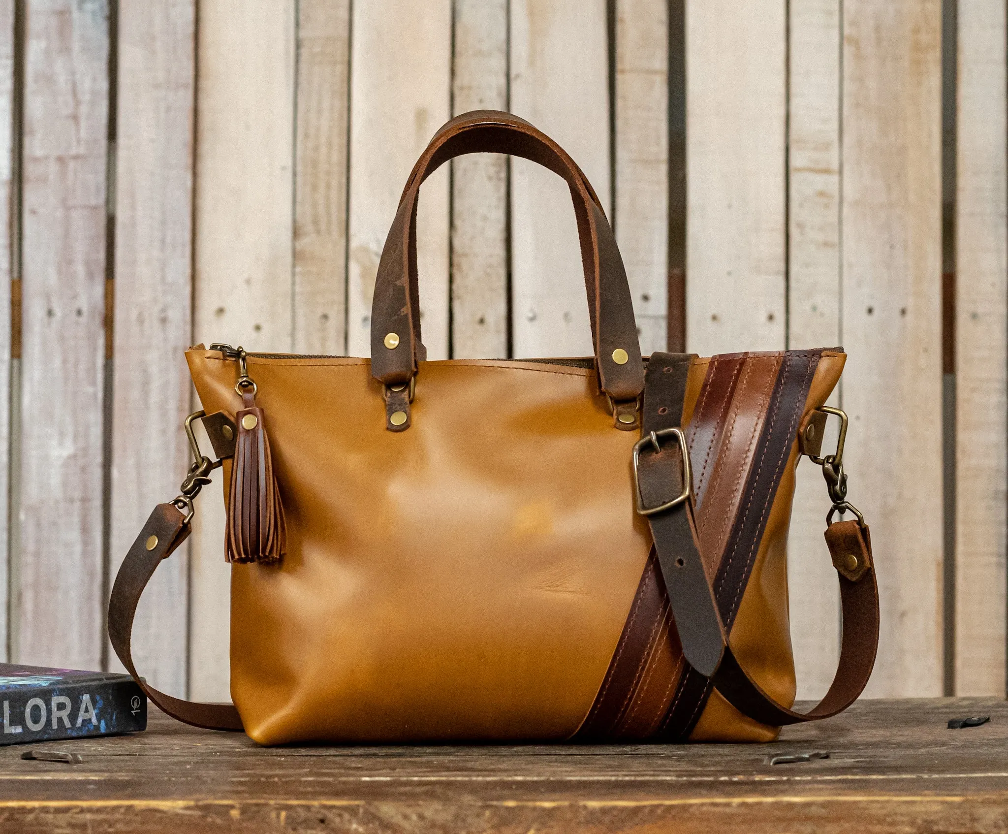 Handmade Leather Purse | Leather Tote Bag | The 70's Bowler Bag