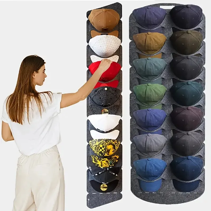 Hanging Hat Organizers For Baseball Cap Felt Storage Holders