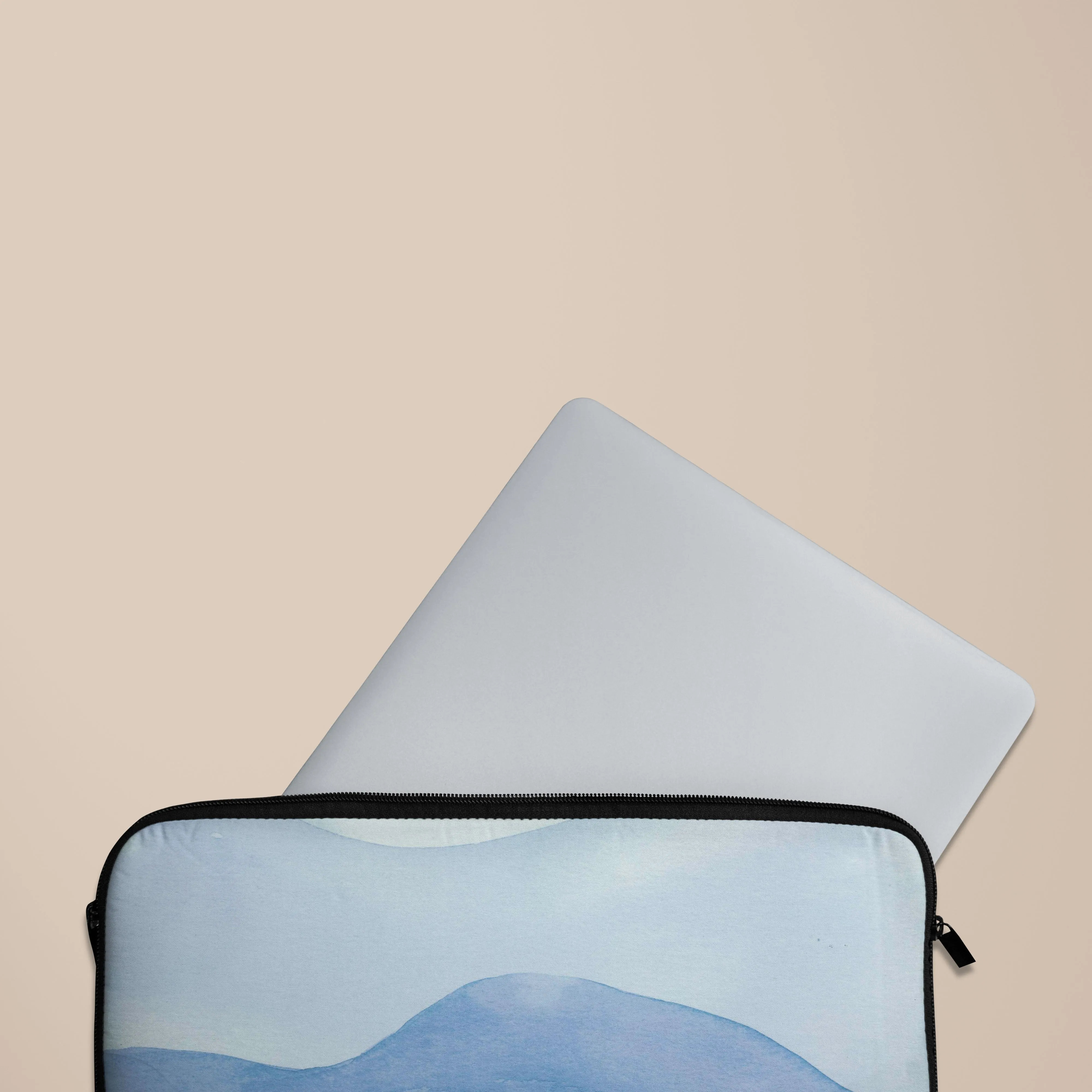 Ocean Blue Watercolor Laptop Sleeve