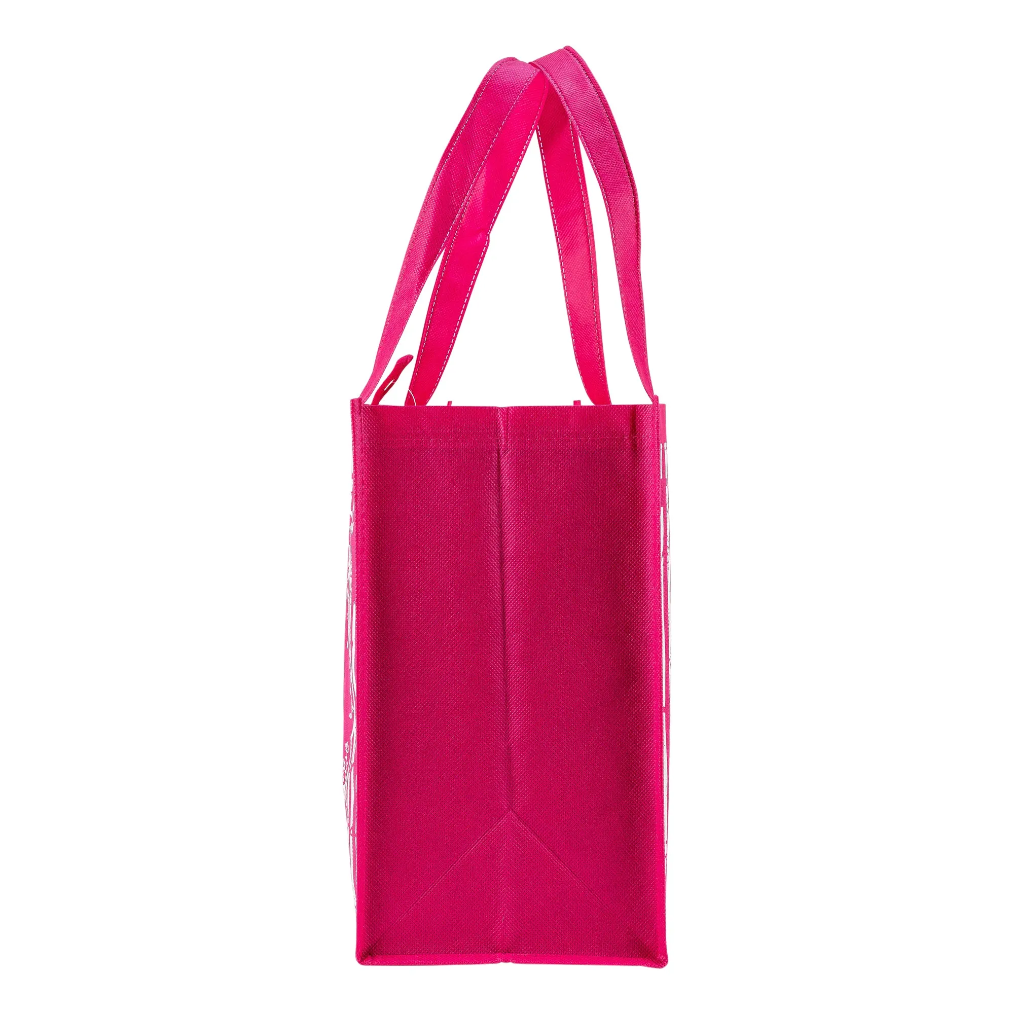 Pink Eco Tote Bag - Psalm 118:1 "His Love Endures Forever"