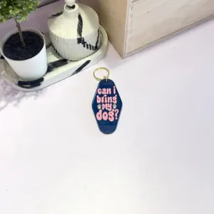 "Can I Bring My Dog?" Key Chain