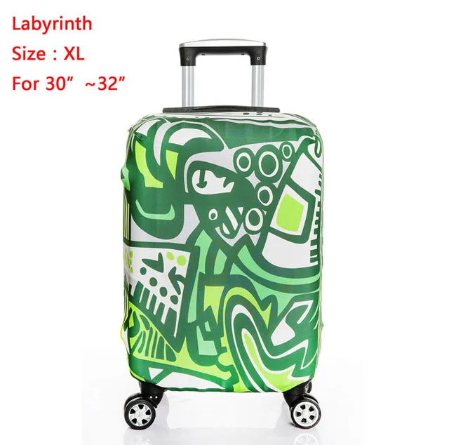 SINOKAL Travel Luggage Suitcase Protector Cover Dustproof 20" 24" 26" 30" Luggage Covers Apply to 18"~32" Traveling Cases