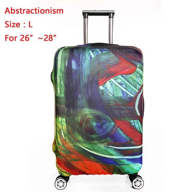 SINOKAL Travel Luggage Suitcase Protector Cover Dustproof 20" 24" 26" 30" Luggage Covers Apply to 18"~32" Traveling Cases