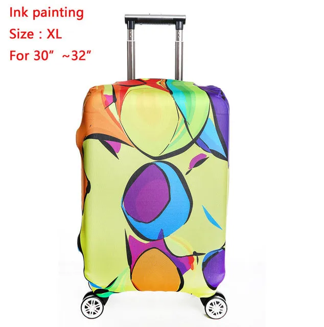 SINOKAL Travel Luggage Suitcase Protector Cover Dustproof 20" 24" 26" 30" Luggage Covers Apply to 18"~32" Traveling Cases