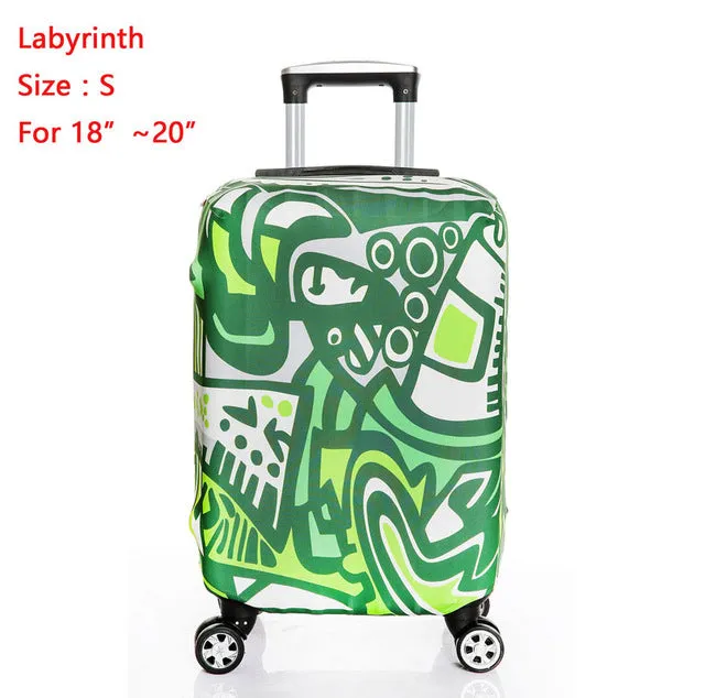 SINOKAL Travel Luggage Suitcase Protector Cover Dustproof 20" 24" 26" 30" Luggage Covers Apply to 18"~32" Traveling Cases