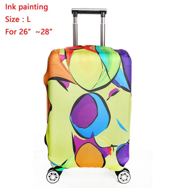 SINOKAL Travel Luggage Suitcase Protector Cover Dustproof 20" 24" 26" 30" Luggage Covers Apply to 18"~32" Traveling Cases