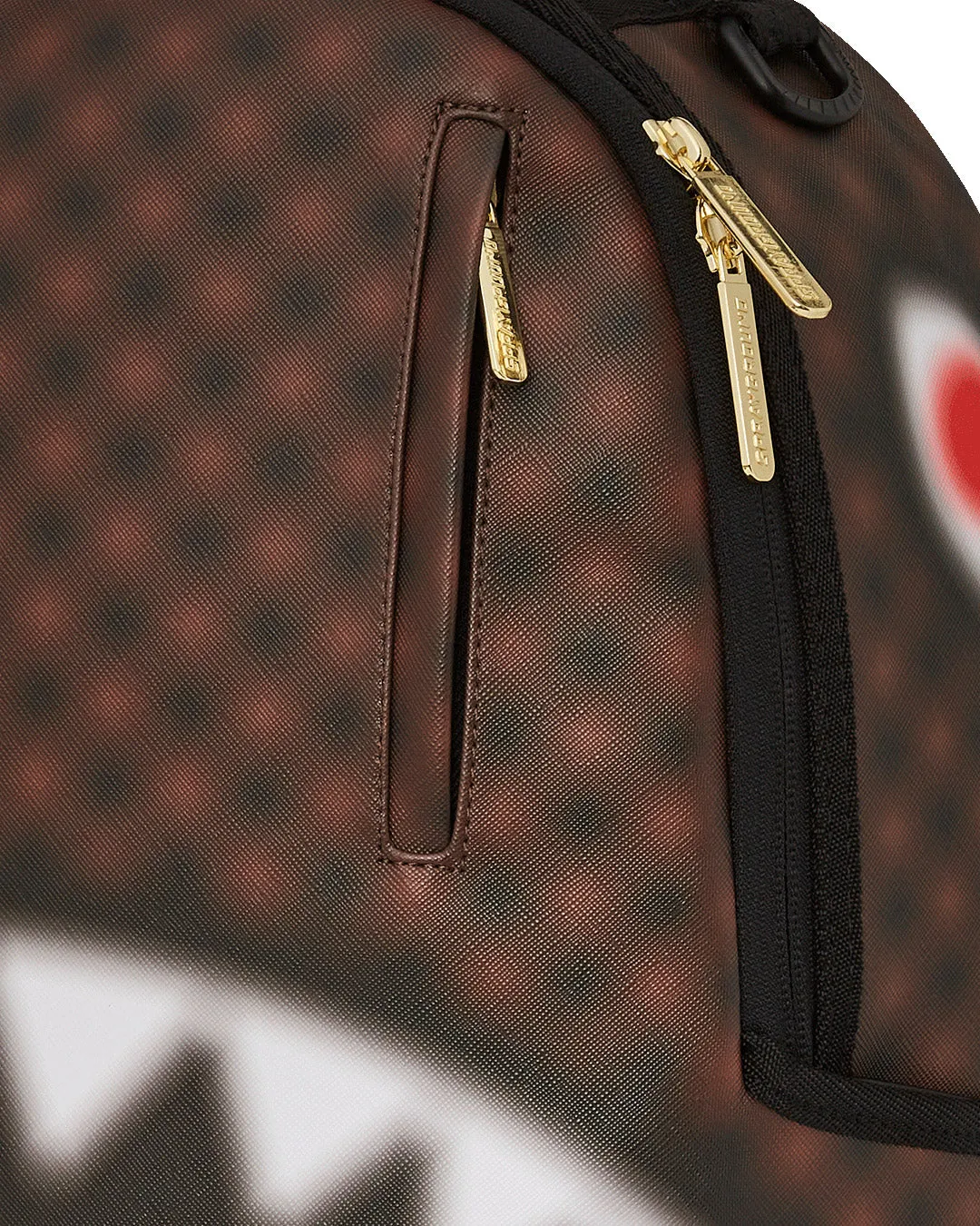 Sprayground Shark in Paris Blur Effect In Brown Check