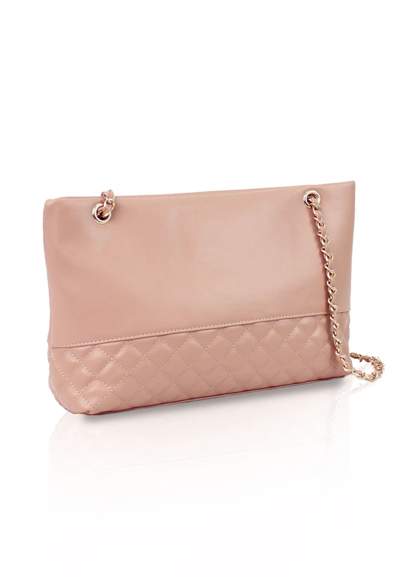 VOIR Mid-Size Quilted Bottom Shoulder Bag