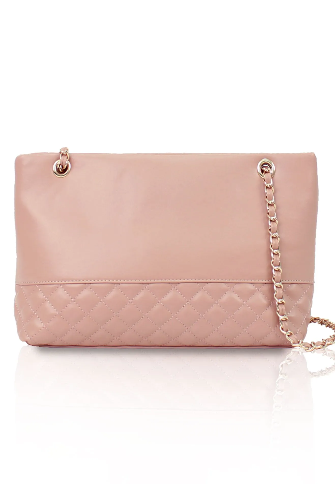 VOIR Mid-Size Quilted Bottom Shoulder Bag