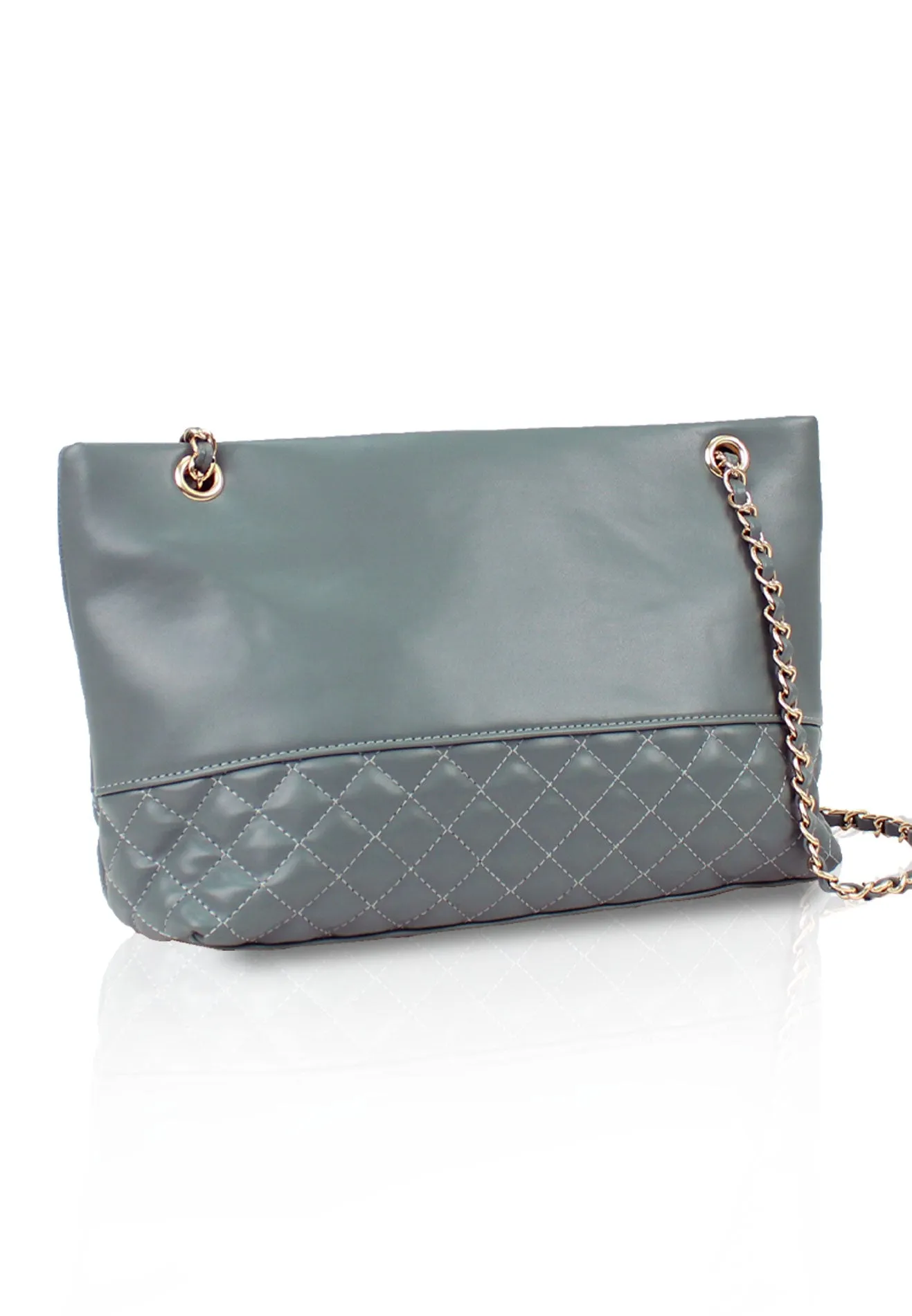 VOIR Mid-Size Quilted Bottom Shoulder Bag