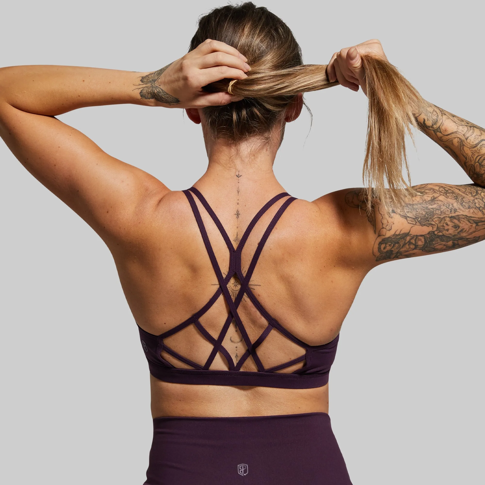 Warrior Sports Bra (Brand Strength-Plum)