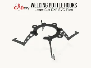 Welding Bottle Tank Hooks CNC Plasma / Laser Cutting DXF / SVG Files