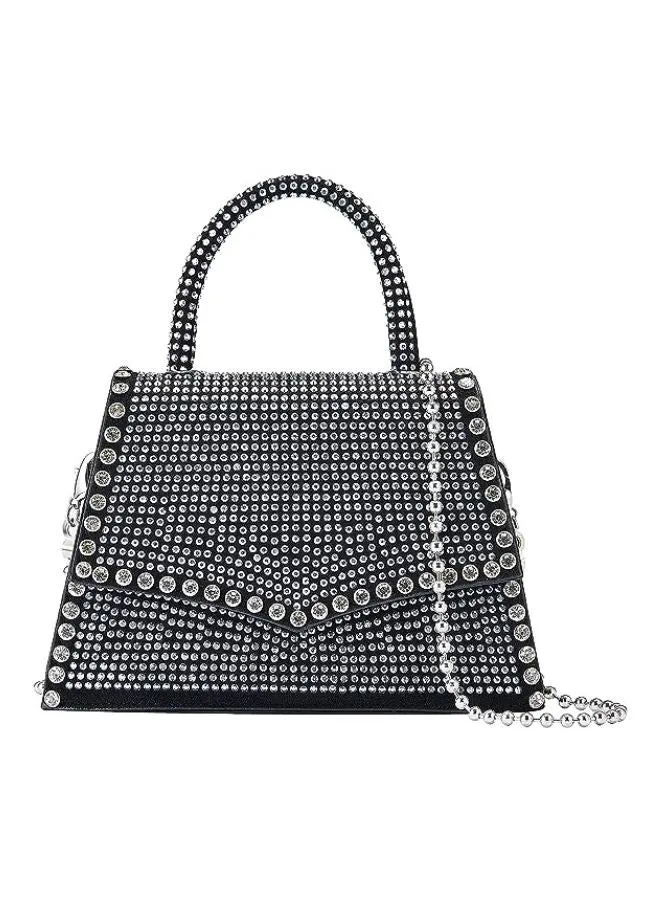 Women's Rivet Evening Party Purse with a chain